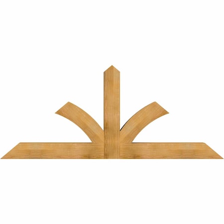 Ekena Millwork Richland Rough Sawn Timber Gable Bracket, Western Red Cedar, 84"W x 35"H x 6"D x 6"F, 10/12 Pitch GBW084X35X0606RIC00RWR